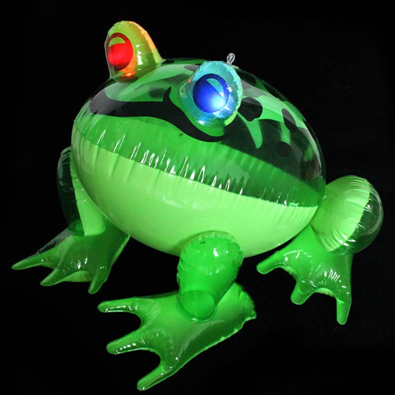  pvc充气眼睛发光青蛙 充气玩具发光大青蛙 充气斑点青蛙 厂家直销详情4