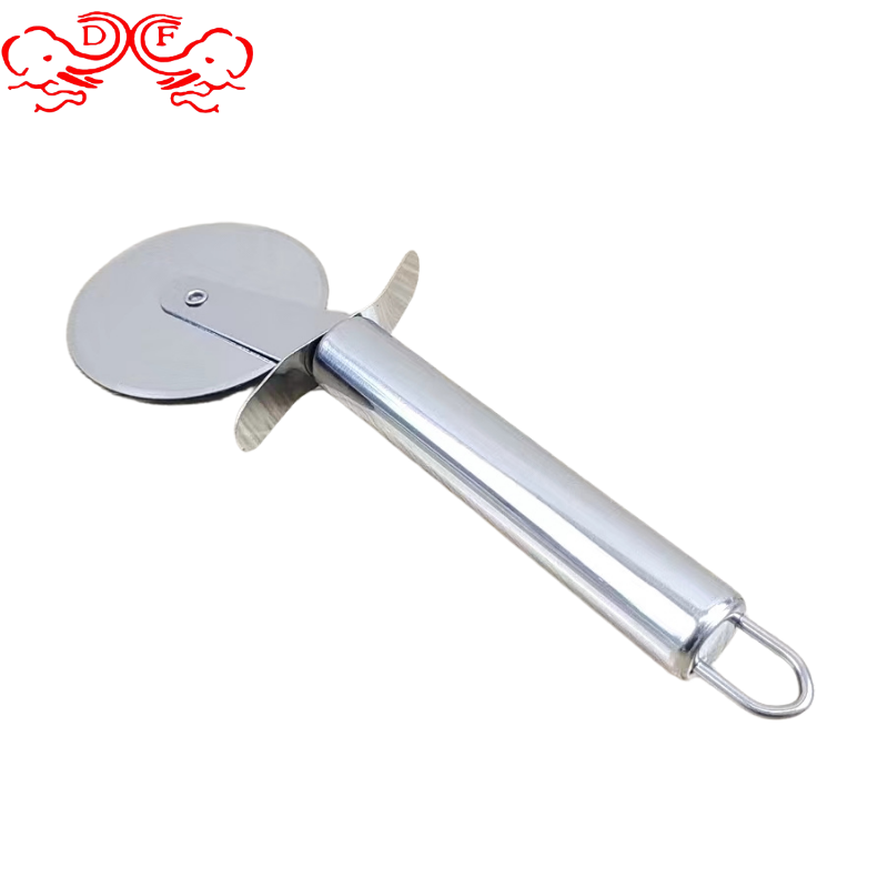 DF68739 Stainless steel single wheel Pizza cutter Pizza hob pie crust baking tool DF TRADING HOUSE