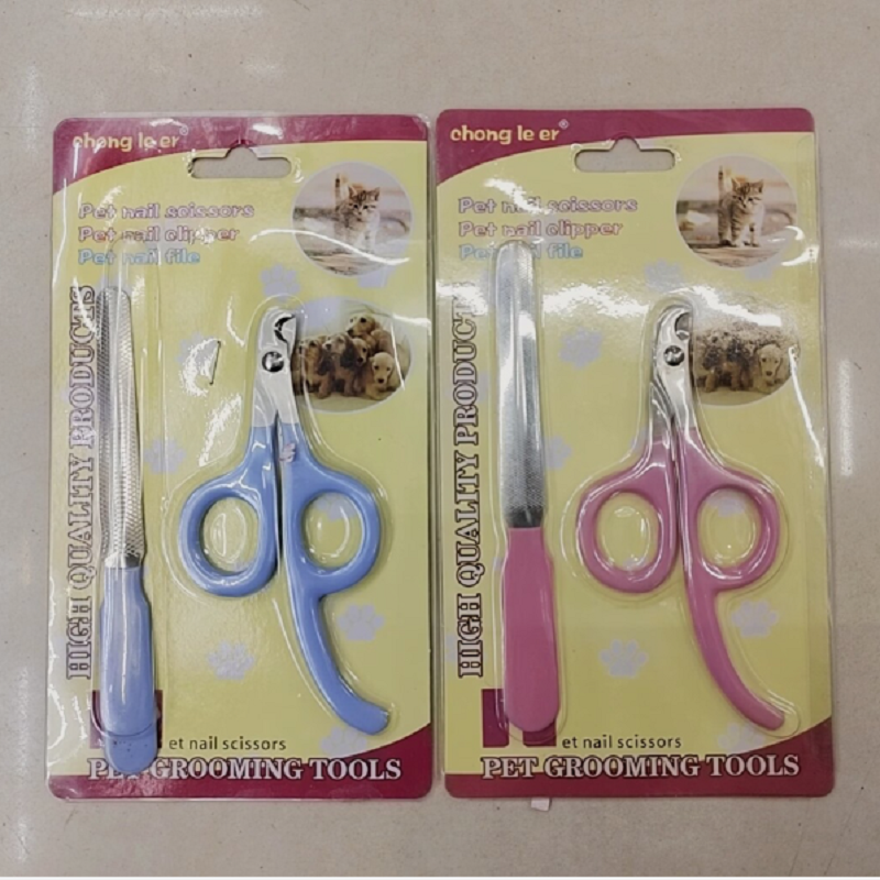 Pet Cleaning Grooming Comb Cat cleaning grooming clipper Cat clipper + file