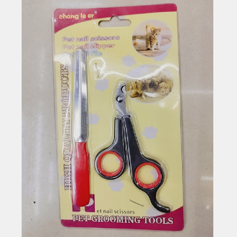 Pet Cleaning Grooming Comb Cat cleaning grooming clipper Cat clipper + file