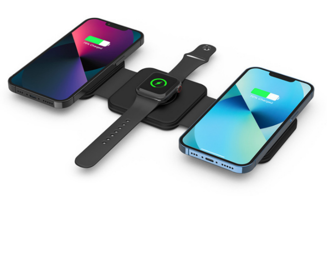 15W 3-in-1 magnetic folding wireless charger