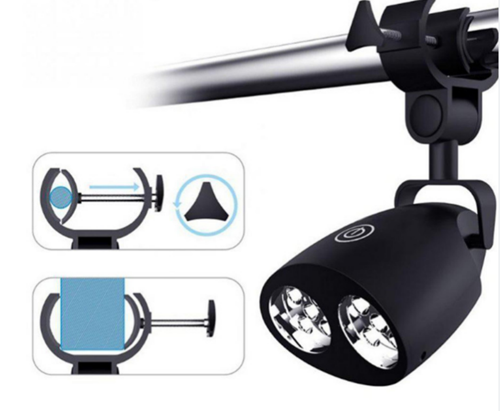 360° rotating barbecue light