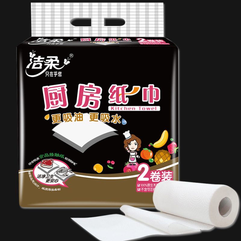 Clean Kitchen Tissue (2 Rolls)