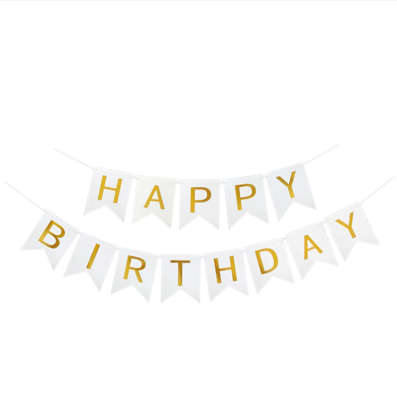 婚庆拉花派对拉旗生日拉旗鱼尾旗happybirthday惊喜派对布置装饰详情7