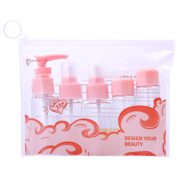 Portable travel Bottle wash and care set skin care sample bottle