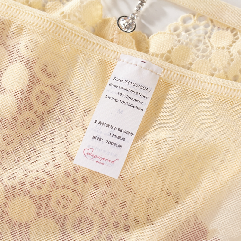 魔盒之谜蕾丝低腰性感纯欲运河感满满小吊坠装饰甜美搭配荷叶边详情12