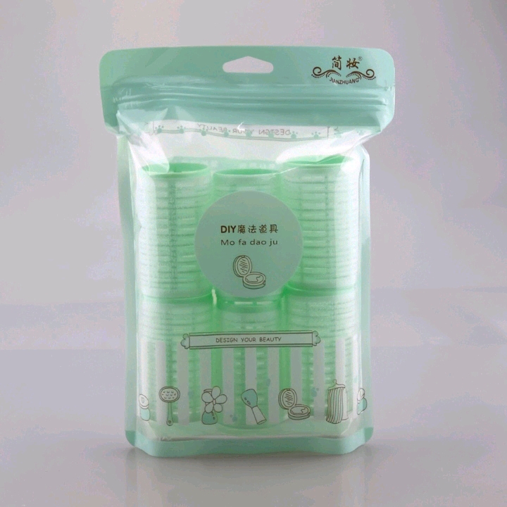Self-adhesive Hair Curls Curling Cone DIY Magic Hair Plastic Curls 6 pieces Set Fringe Curlers Wavy Pear Curls - thumbnail