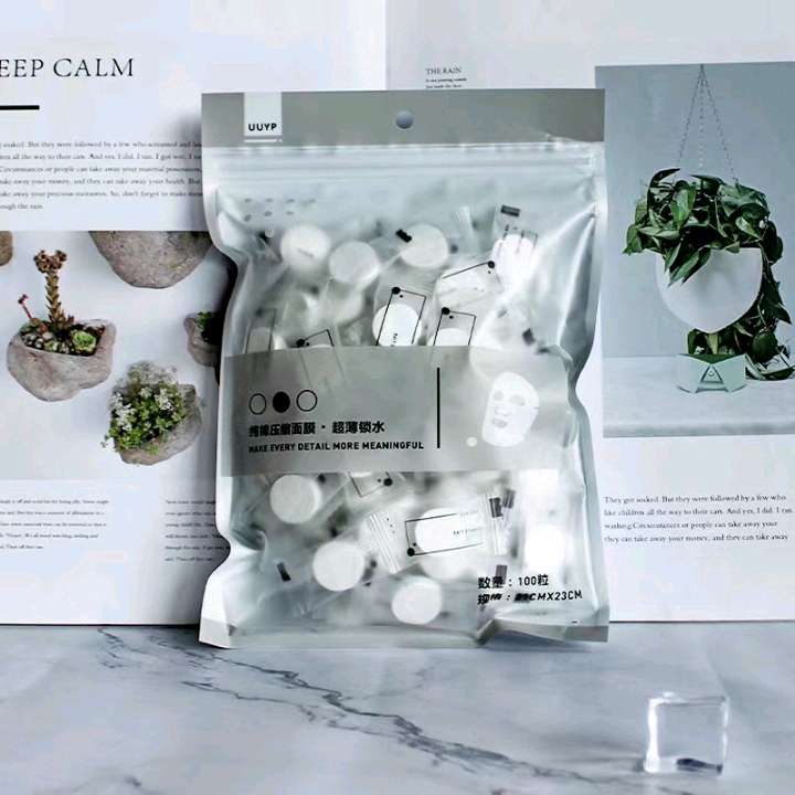 Compressed mask 100 capsules of moisturizing facial skin care disposable mask paper Portable compressed mask capsules /