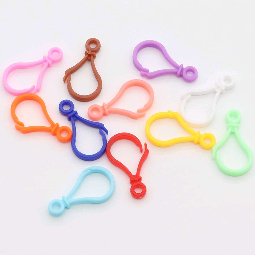 35Mm Plastic Light Bulb Buckle Small Light Bulb Buckle Hook Gourd Hanging Buckle Candy Color Light Bulb Buckle Item Picture