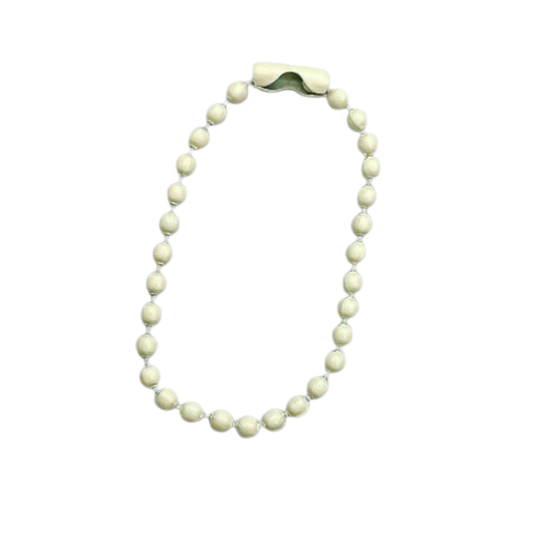 10Cm Paint Beaded Chain Tag Keychain Plush Pendant Connected Wave Beaded Chain Color Pendant Diy Material Wholesale Application Scenario