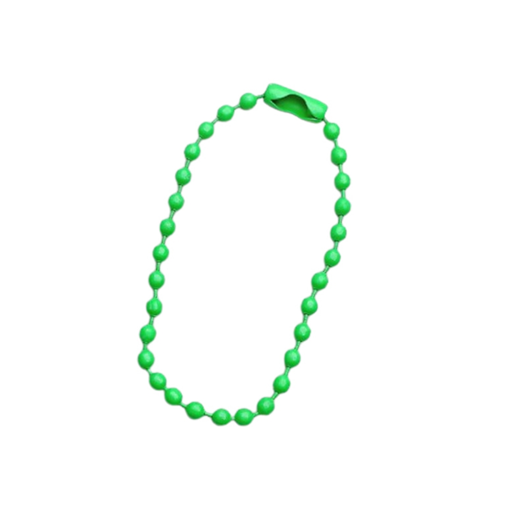 10Cm Paint Beaded Chain Tag Keychain Plush Pendant Connected Wave Beaded Chain Color Pendant Diy Material Wholesale details Picture