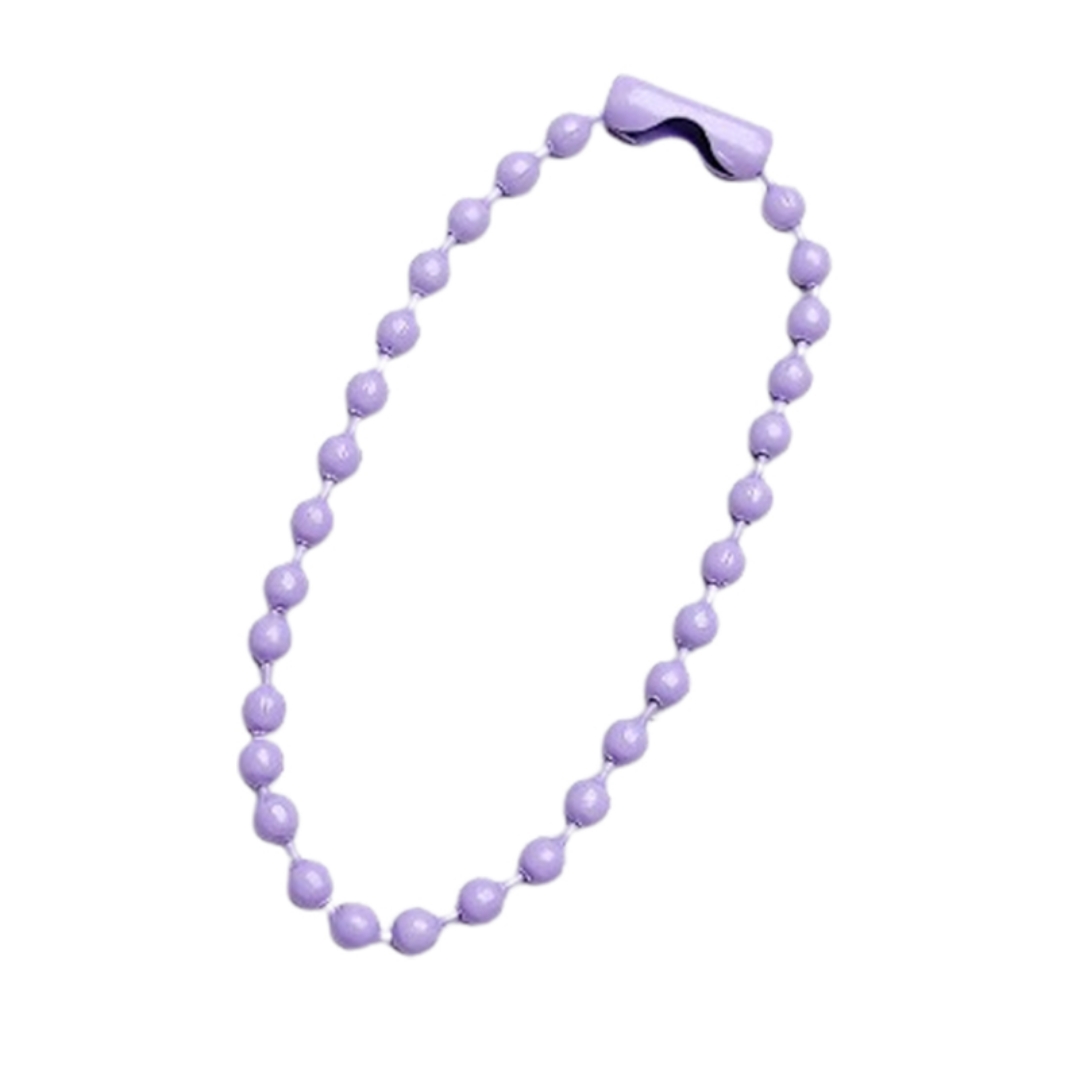 10Cm Paint Beaded Chain Tag Keychain Plush Pendant Connected Wave Beaded Chain Color Pendant Diy Material Wholesale details Picture