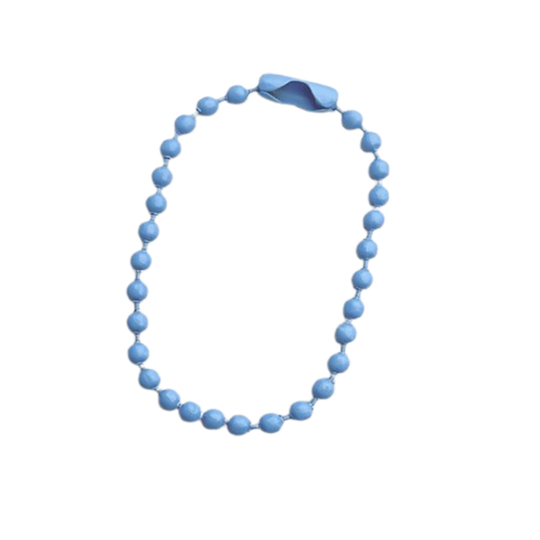 10Cm Paint Beaded Chain Tag Keychain Plush Pendant Connected Wave Beaded Chain Color Pendant Diy Material Wholesale Item Picture