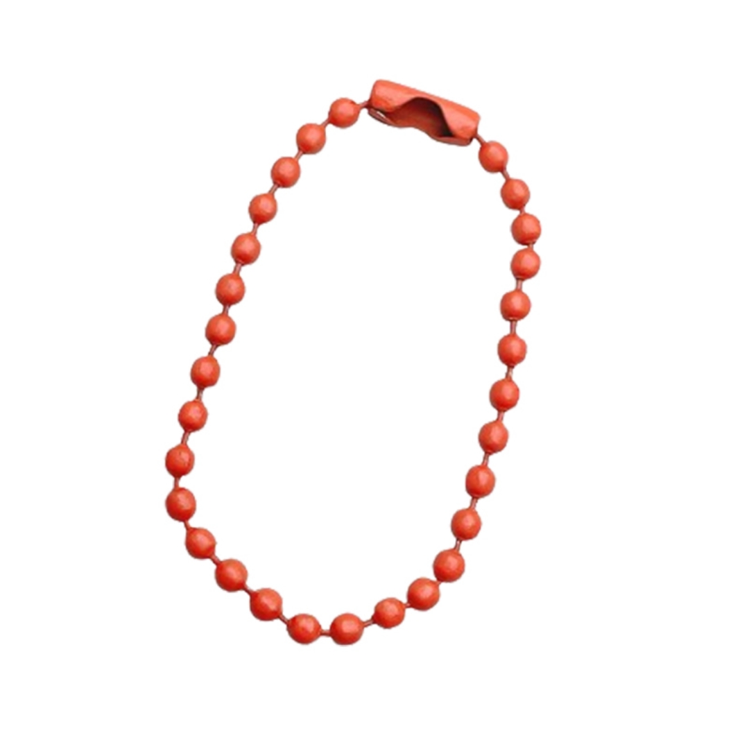 10Cm Paint Beaded Chain Tag Keychain Plush Pendant Connected Wave Beaded Chain Color Pendant Diy Material Wholesale undefined