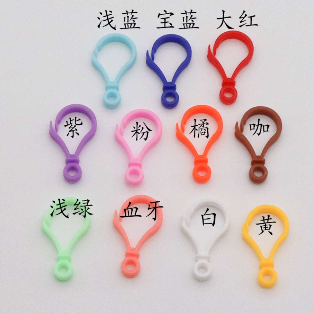 35Mm Plastic Light Bulb Buckle Small Light Bulb Buckle Hook Gourd Hanging Buckle Candy Color Light Bulb Buckle Application Scenario