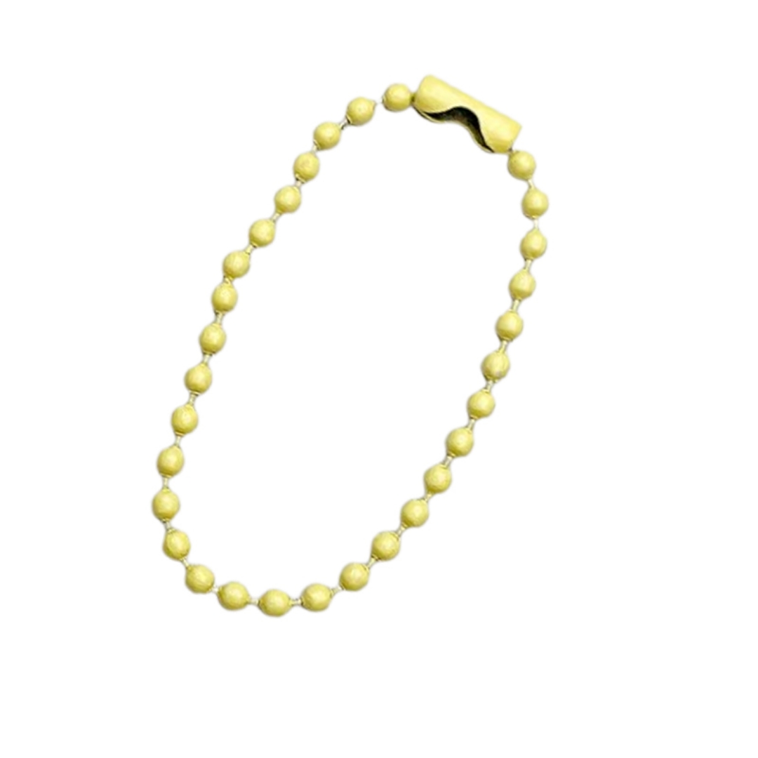 10Cm Paint Beaded Chain Tag Keychain Plush Pendant Connected Wave Beaded Chain Color Pendant Diy Material Wholesale undefined