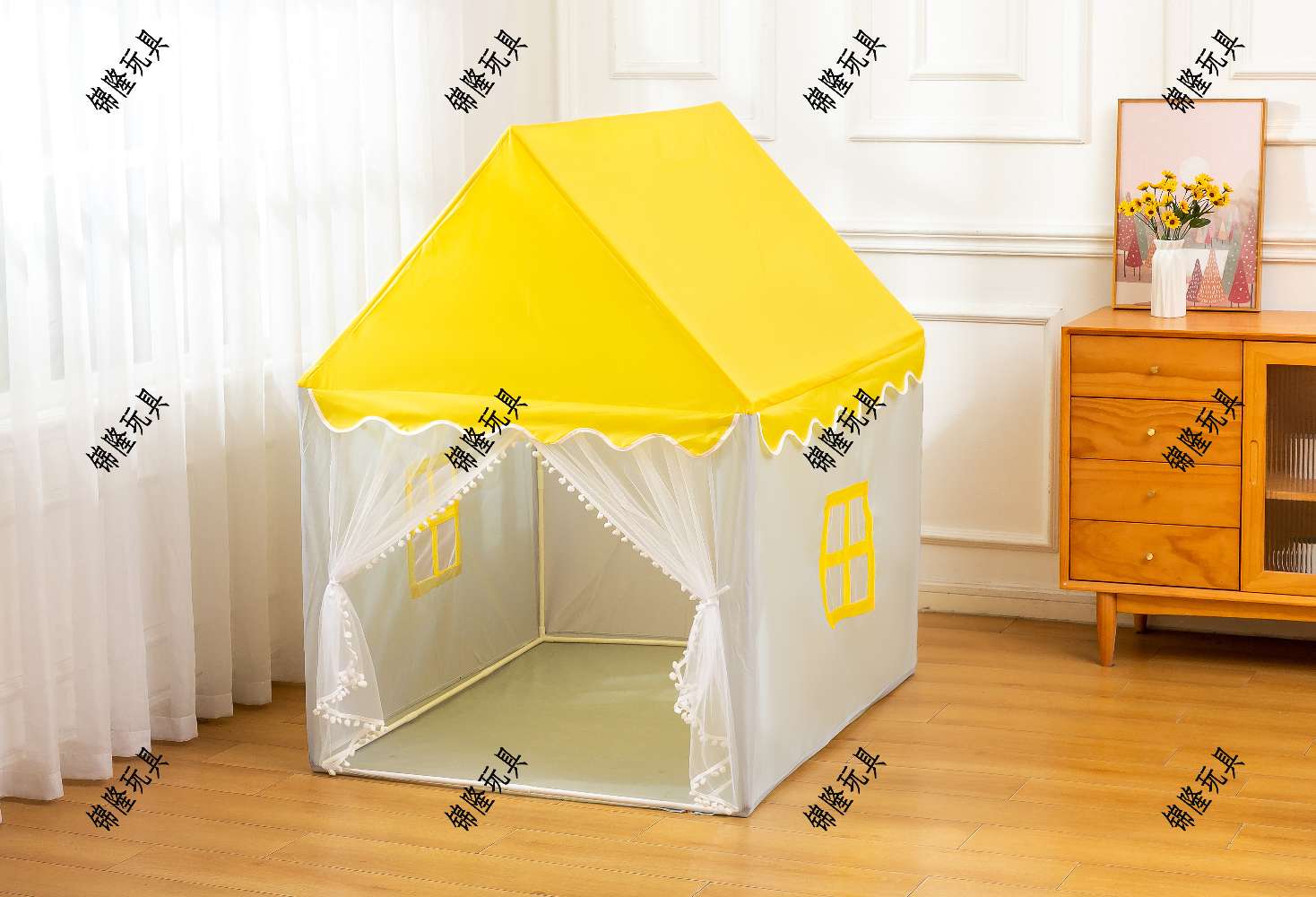 Children's Tent, Pink Princess Tent Specification drawing