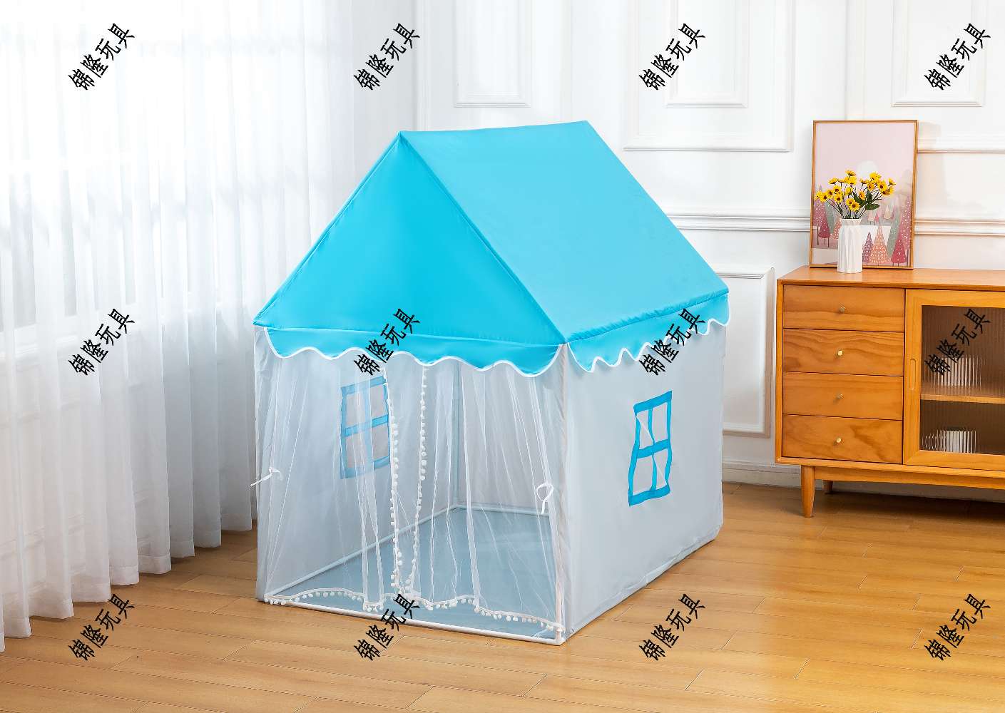 Children's Tent, Pink Princess Tent details Picture
