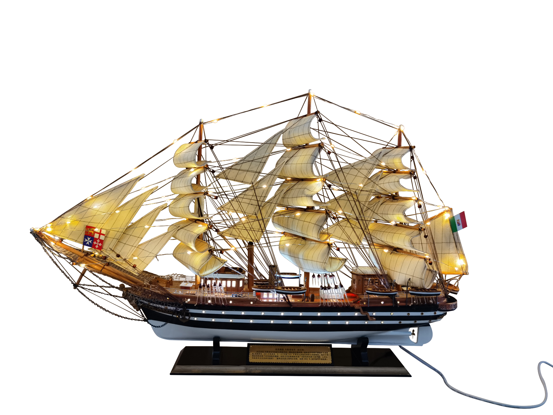American Furniture Wooden Crafts Sailing Ornaments Smooth Sailing details Picture