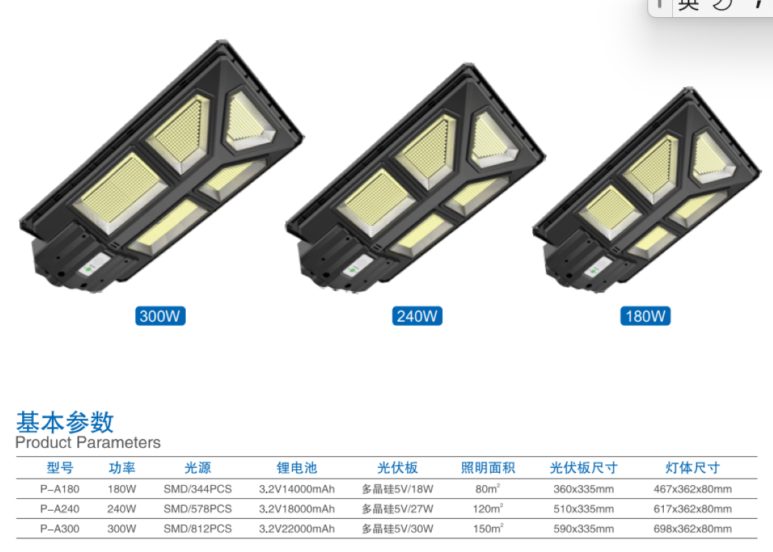 太阳能户外灯庭院家用室内超大功率防水路灯详情1