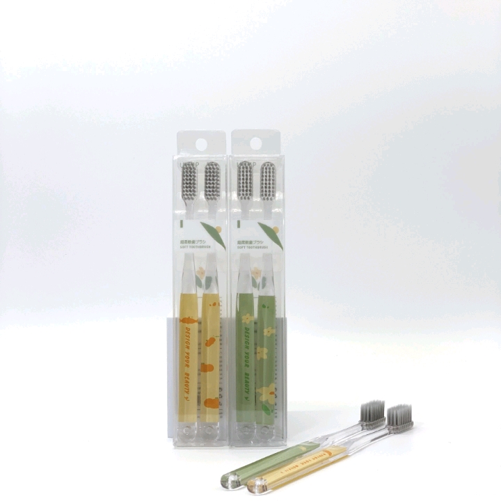 Toothbrush for home Adult 2 boys and girls soft bamboo charcoal student home cleaning toothbrushes *