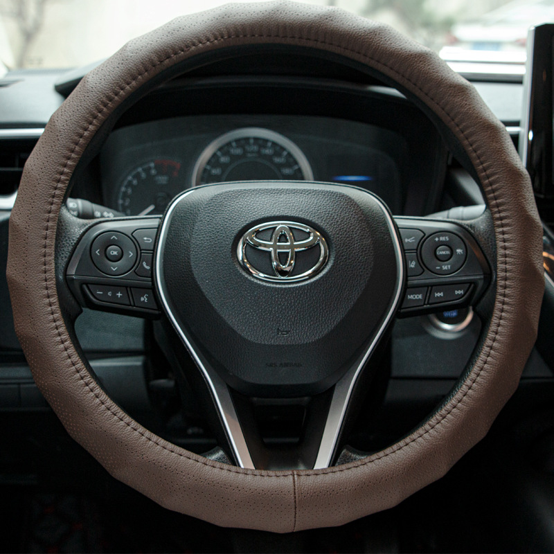 Microfiber Four Seasons General Breathable Car Steering Wheel Cover Non-Slip Handle Cover Wavy Steering Wheel Cover Manufacturers Direct Sales details Picture