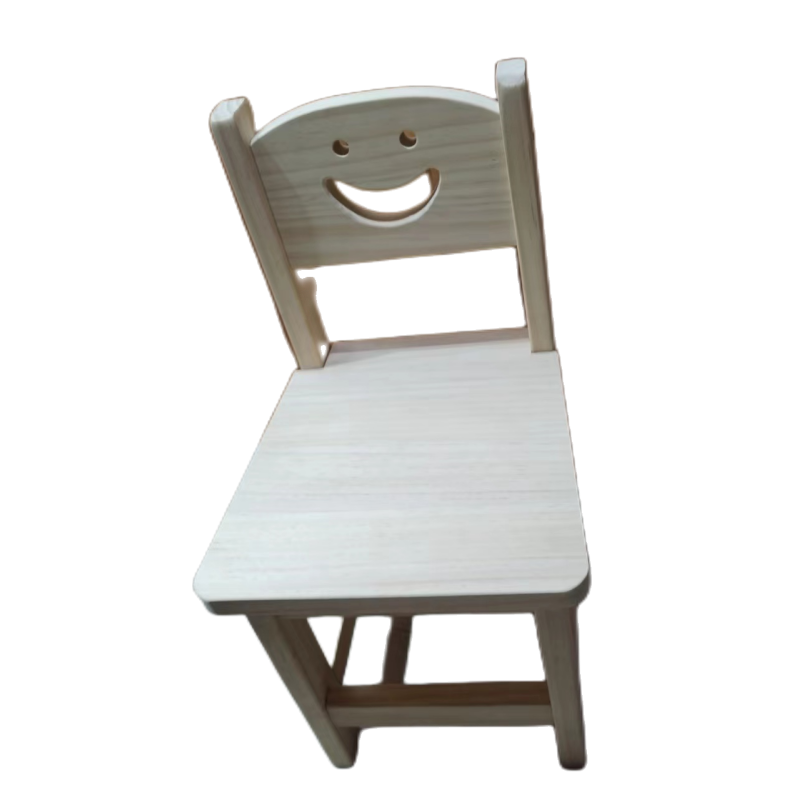 Original Wood Color Kindergarten Solid Wood Children's Small Stool Home Desk Baby Learning Bench Oak Chair Classic Baby Stool Back Stool