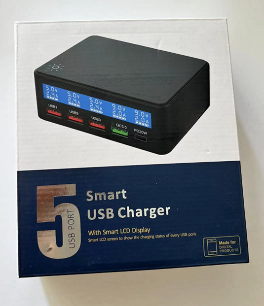 Newly upgraded 5-port smart charger, multi-port charger, mobile phone charger, USB charger, Type-c charger pic 12