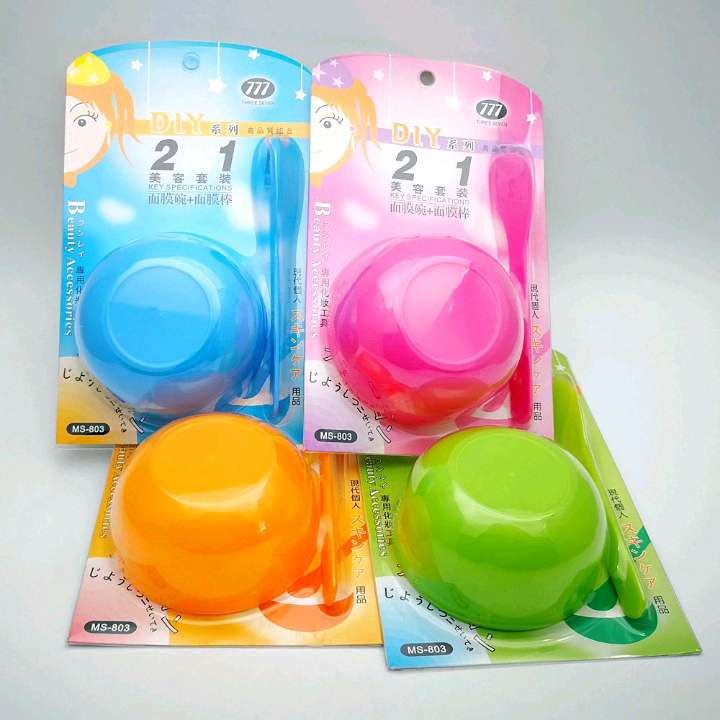 Mask Kit DIY Mask Bowl Kit Mask bowl + Mask stick 2 in 1 ^