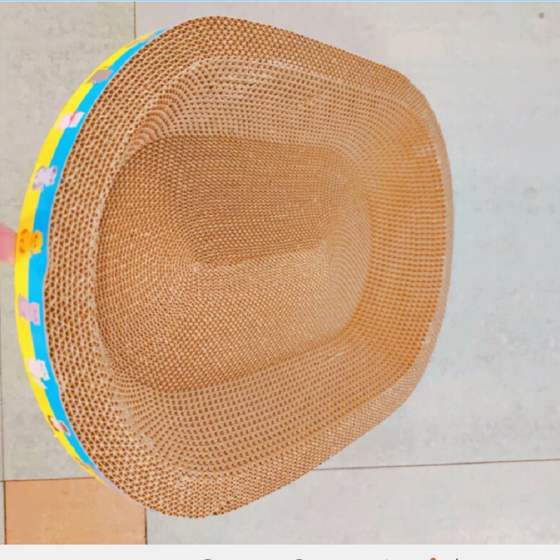 Pet Corrugated cat scratching nest Cat sharpening claw toy Oval cat claw nest large size cat scratching board 50cm Application Scenario