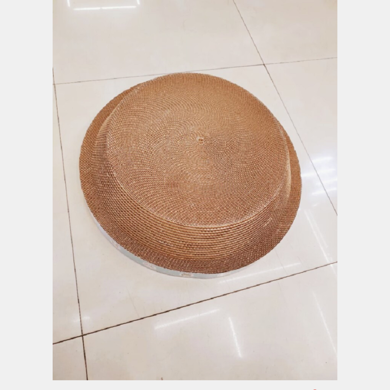 Pet corrugated cat scratching board Cat claw sharpening toy bowl shape cat litter all-in-one large size Cat scratching board 50*12cm details Picture