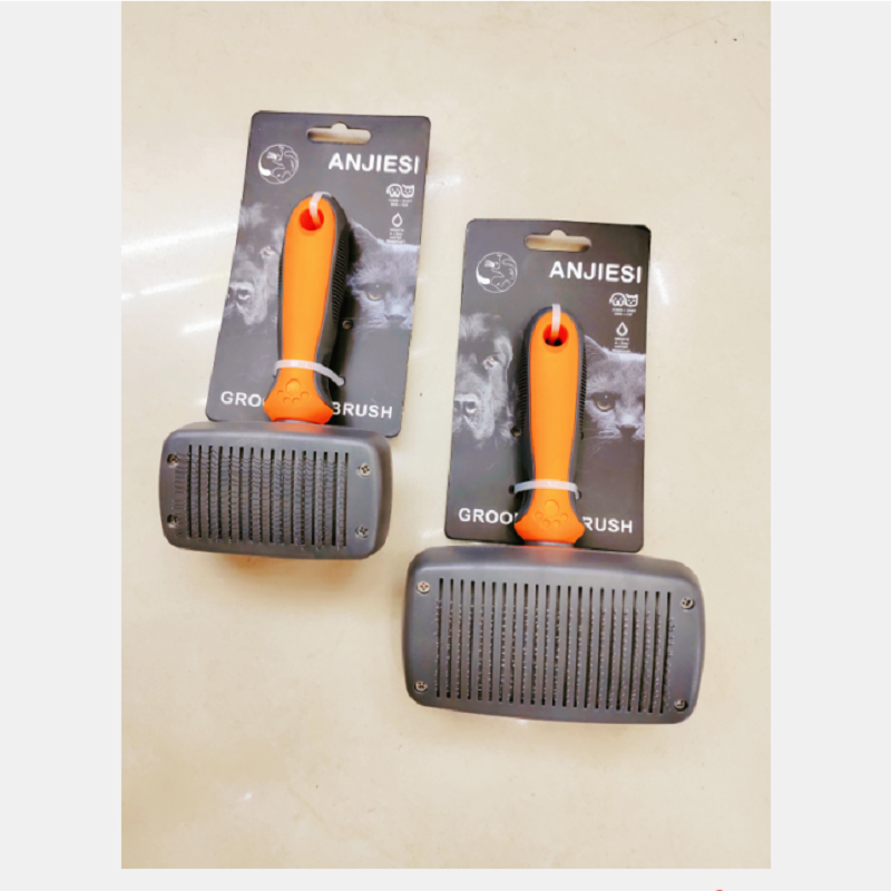 Pet cleaning grooming comb Needle comb to remove floating hair one click hair removal cat and dog grooming self-cleaning comb trumpet
