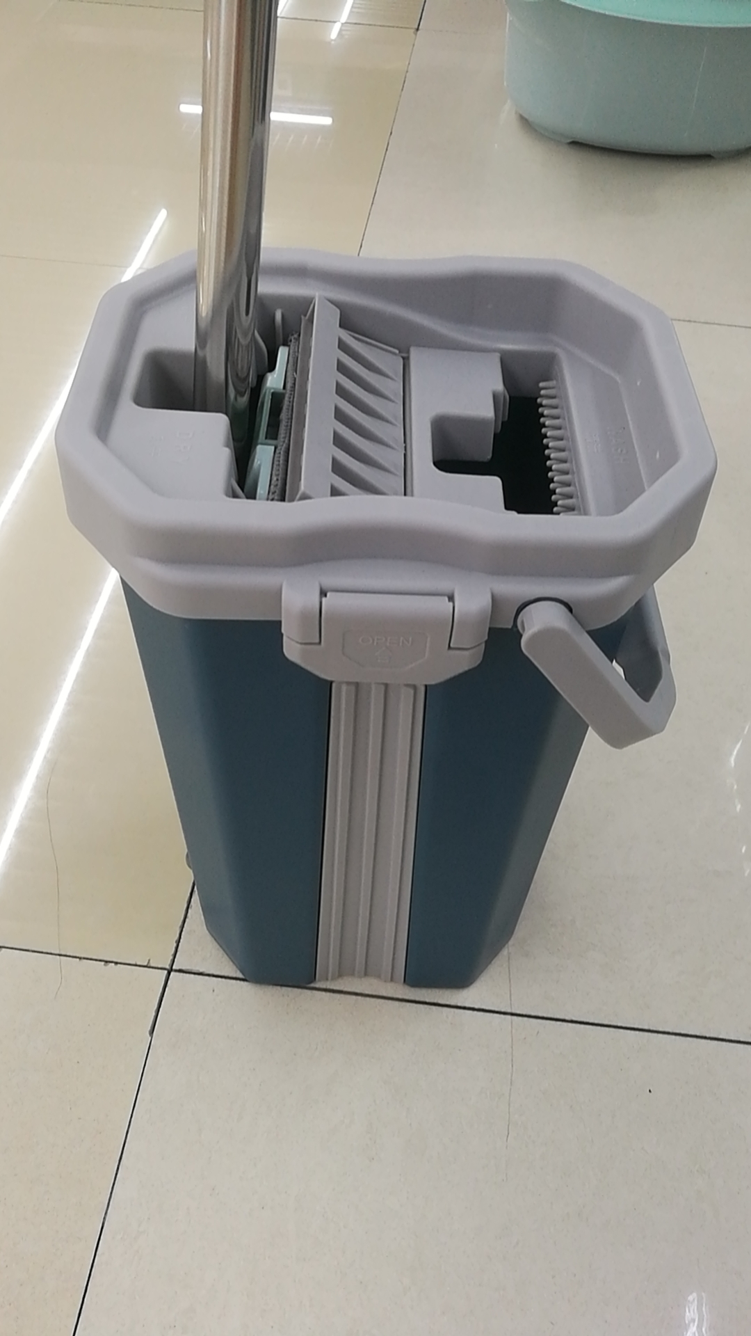 Wholesale Scratch-off tablet mop replacement cloth hand-free lazy mop dry and wet dual use wiper mop mop scratch-off 50