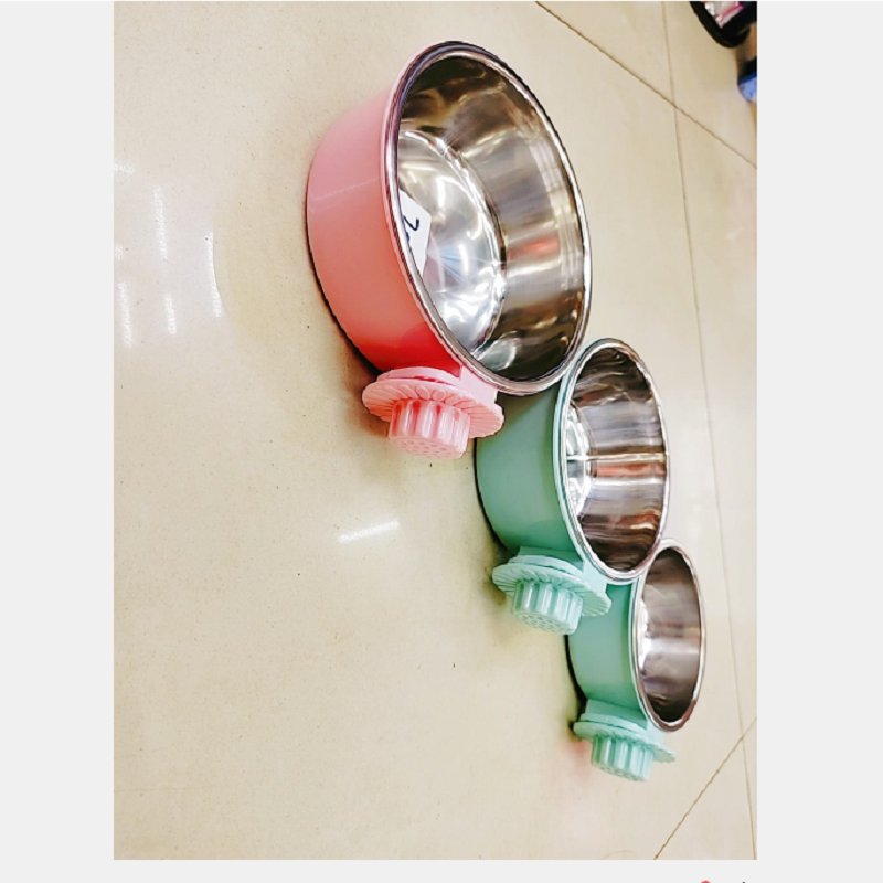 宠物喂食盆 悬挂式宠物不锈钢喂食盆 小号详情1