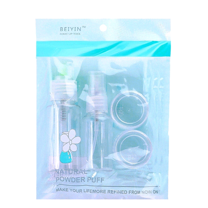 Portable Travel Dispenser Set Makeup Travel Set Press Bottle Spray Bottle Cream Bottle)