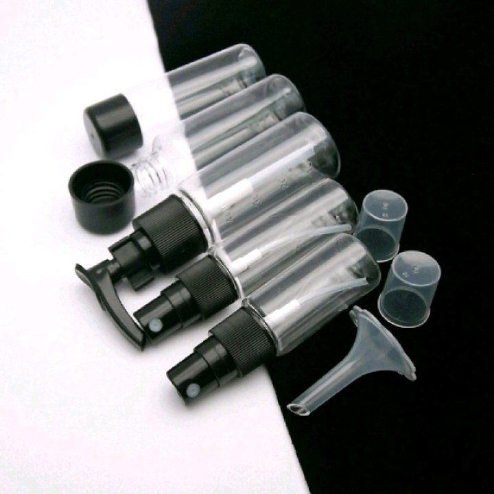 Travel Dispenser Bottle Set Portable Pressure Bottle Spray Bottle Round Cap Bottle) Item Picture