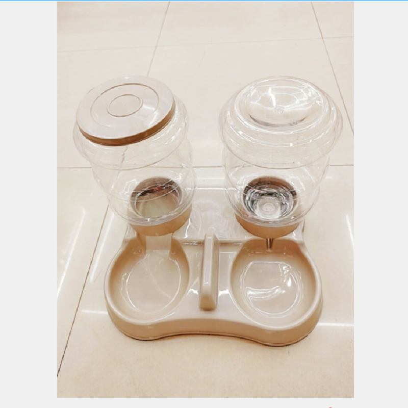 宠物喂食桶饮水桶一体 大容量猫咪狗狗喂食饮水两用盆 厂家直销详情1