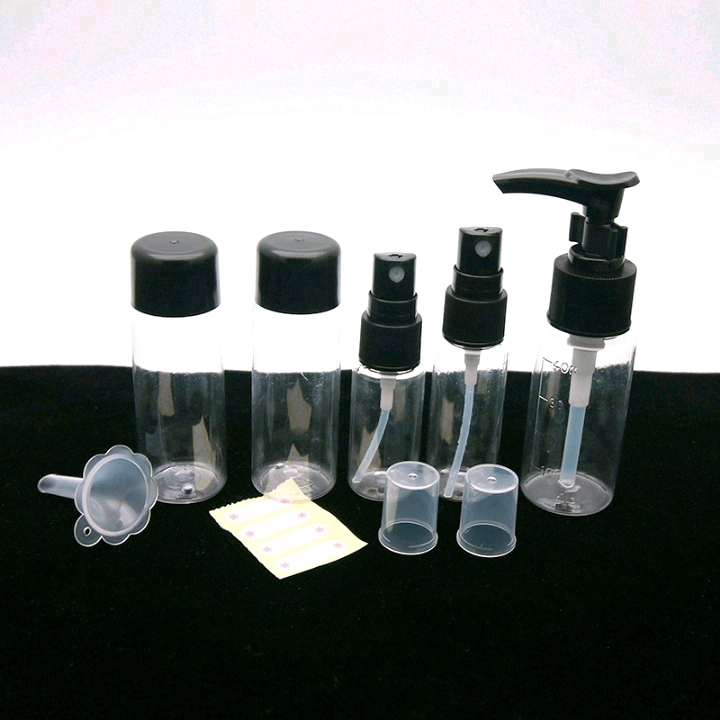 Travel Dispenser Bottle Set Portable Pressure Bottle Spray Bottle Round Cap Bottle) details Picture