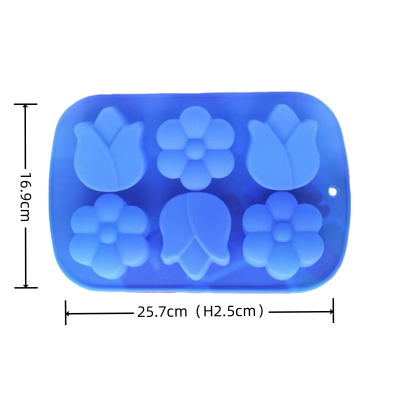 新颖手工皂郁金香硅胶模梅花石膏模DIY蜡烛模菊花香薰模向日葵模详情2