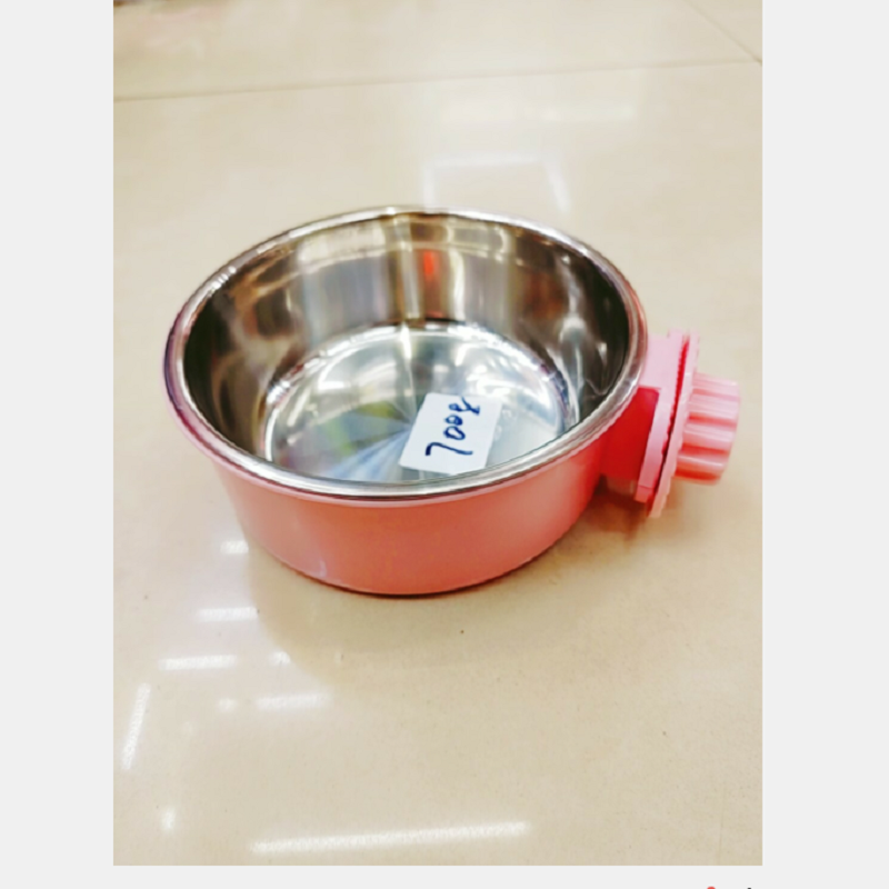 Large hanging stainless steel pet feeding basin Item Picture