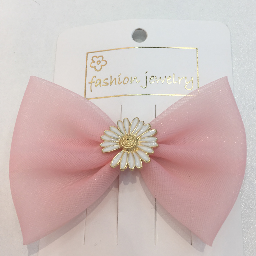 Alloy white bow manufacturers direct sales classic hairpin fashion trend is not out of date thumbnail
