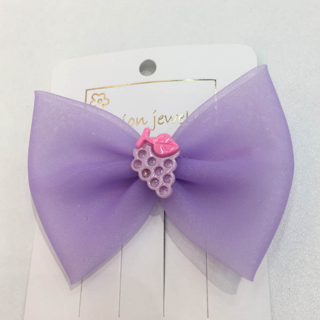 Purple grape bow manufacturers direct sales classic hairpin fashion trend is not out of date thumbnail