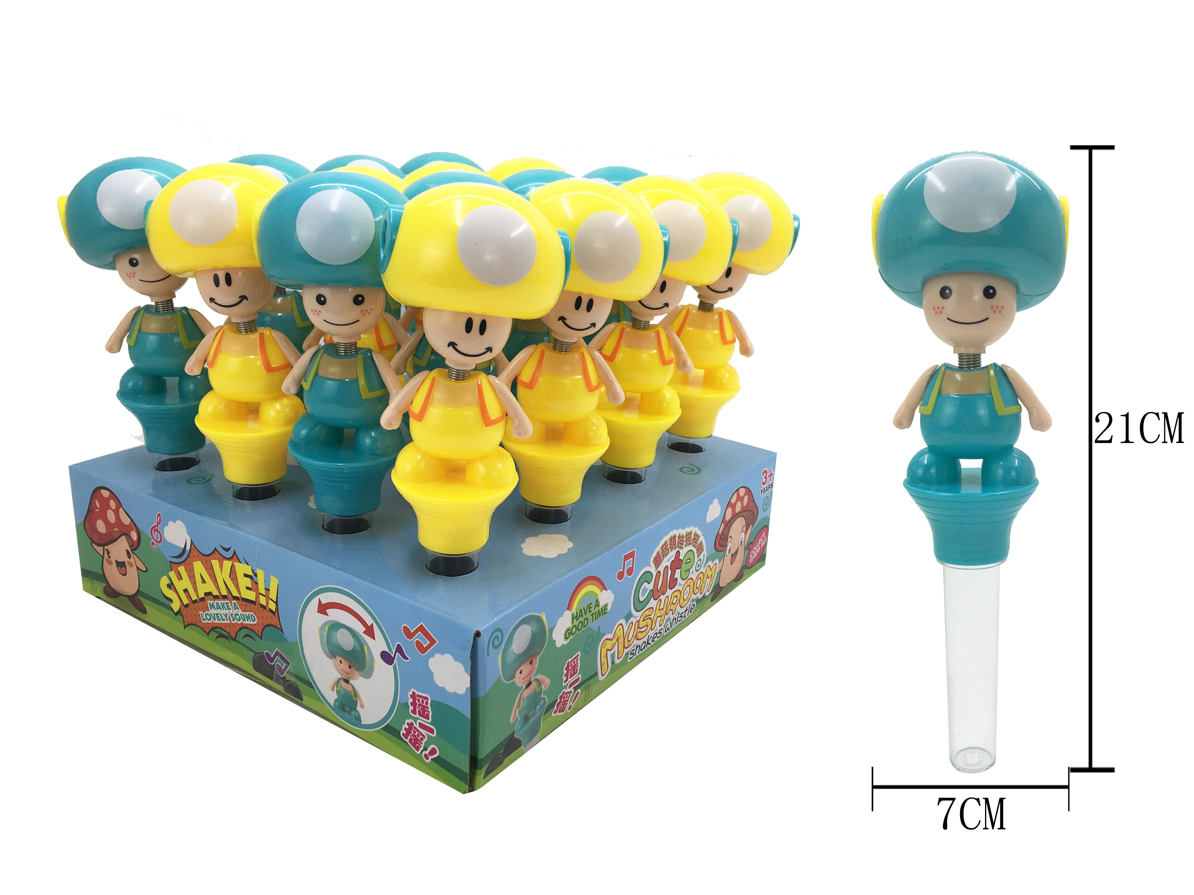 儿童玩具蘑菇男娃摇摇哨糖管可装糖果超市便利店零售批发详情2