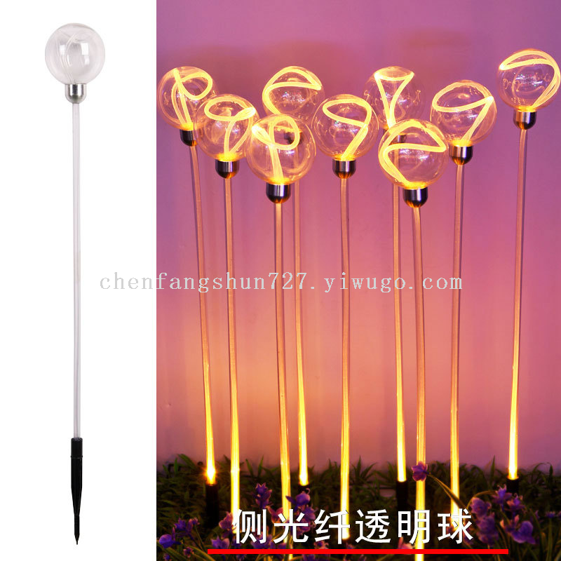 太阳能地插灯白底实物图