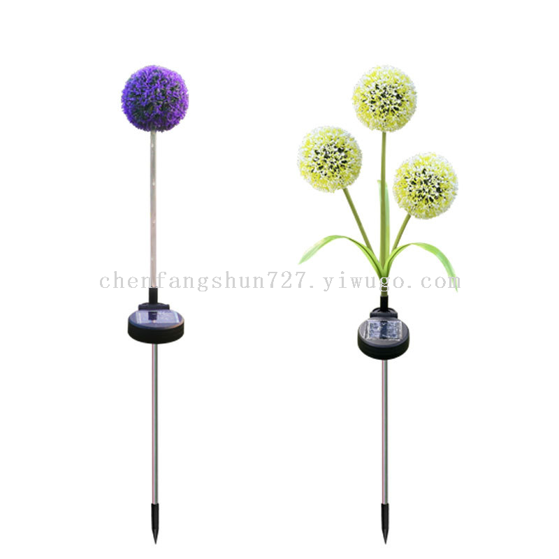 Led light-emitting pole, scallion flower lamp, outdoor villa courtyard decoration, lawn lamp, solar scallion flower ball Application Scenario