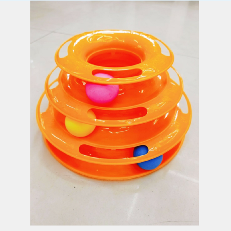 Cat toy Cat three-layer turntable with ball fun cat toy play plate interactive cat toy