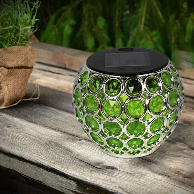 Solar-powered decorative lights, villa courtyard balcony garden arrangement light and shadow atmosphere lights, creative polka dot outdoor night lights details Picture