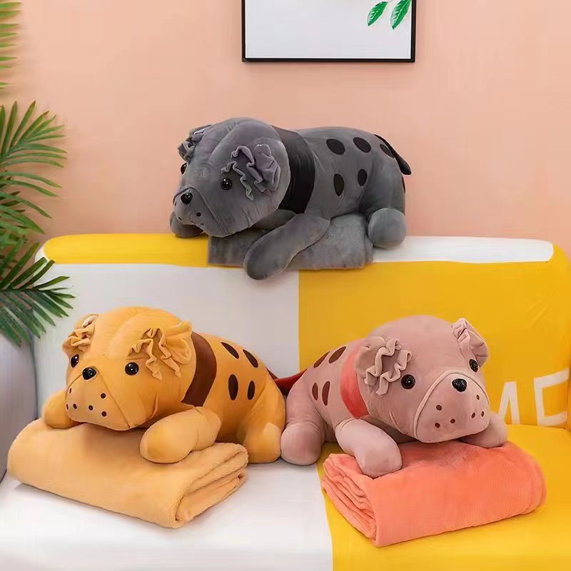 抱枕/空调毯子白底实物图