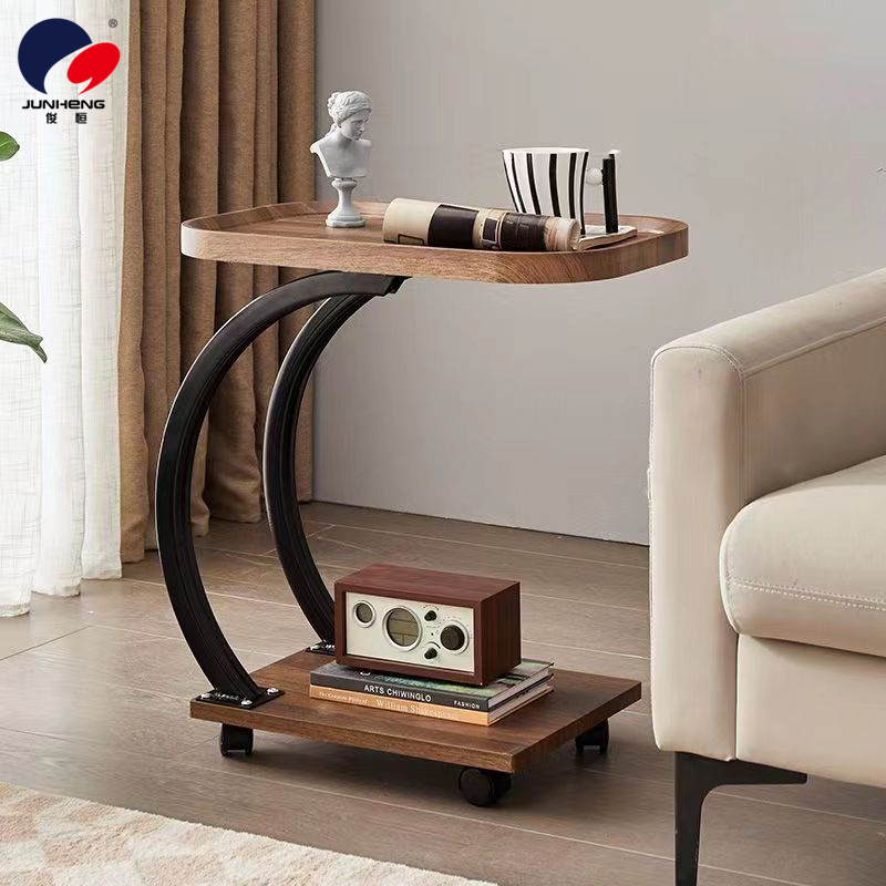 A small coffee table with universal wheels, a portable sideboard, a wheeled trolley storage rack, and a living room coffee table of the same style as IKEA details Picture