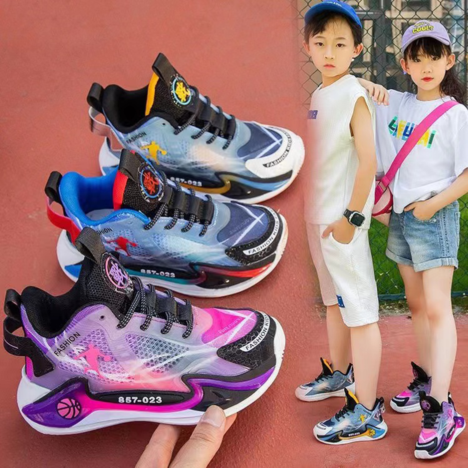 43361(Domestic sports shoes series) 2023 autumn new children's sports shoes Student shoes basketball shoes YY2303